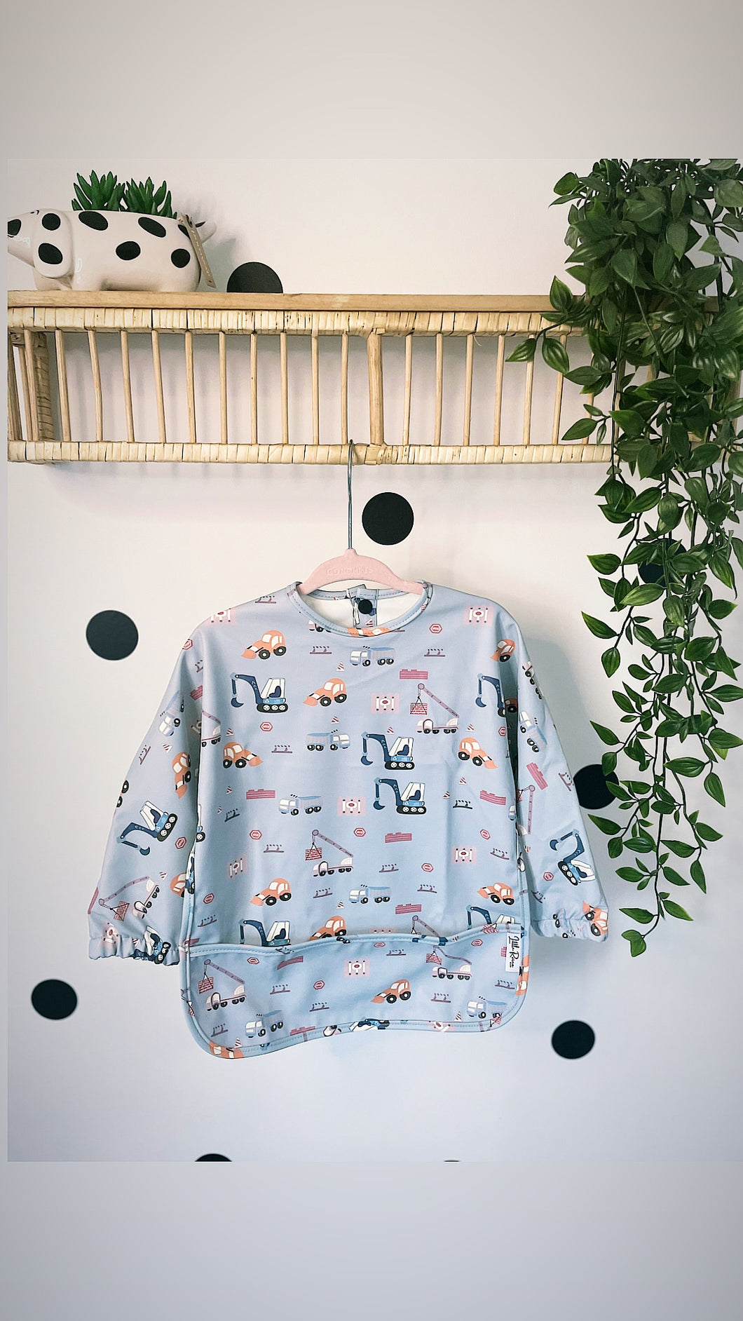 Long Sleeve Weaning Bib & Matching Bag 