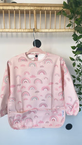 Long Sleeve Weaning Bib & Matching Bag "Raine boho"
