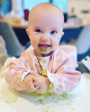 Load image into Gallery viewer, Long Sleeve Weaning Bib &amp; Matching Bag &quot;Raine boho&quot;
