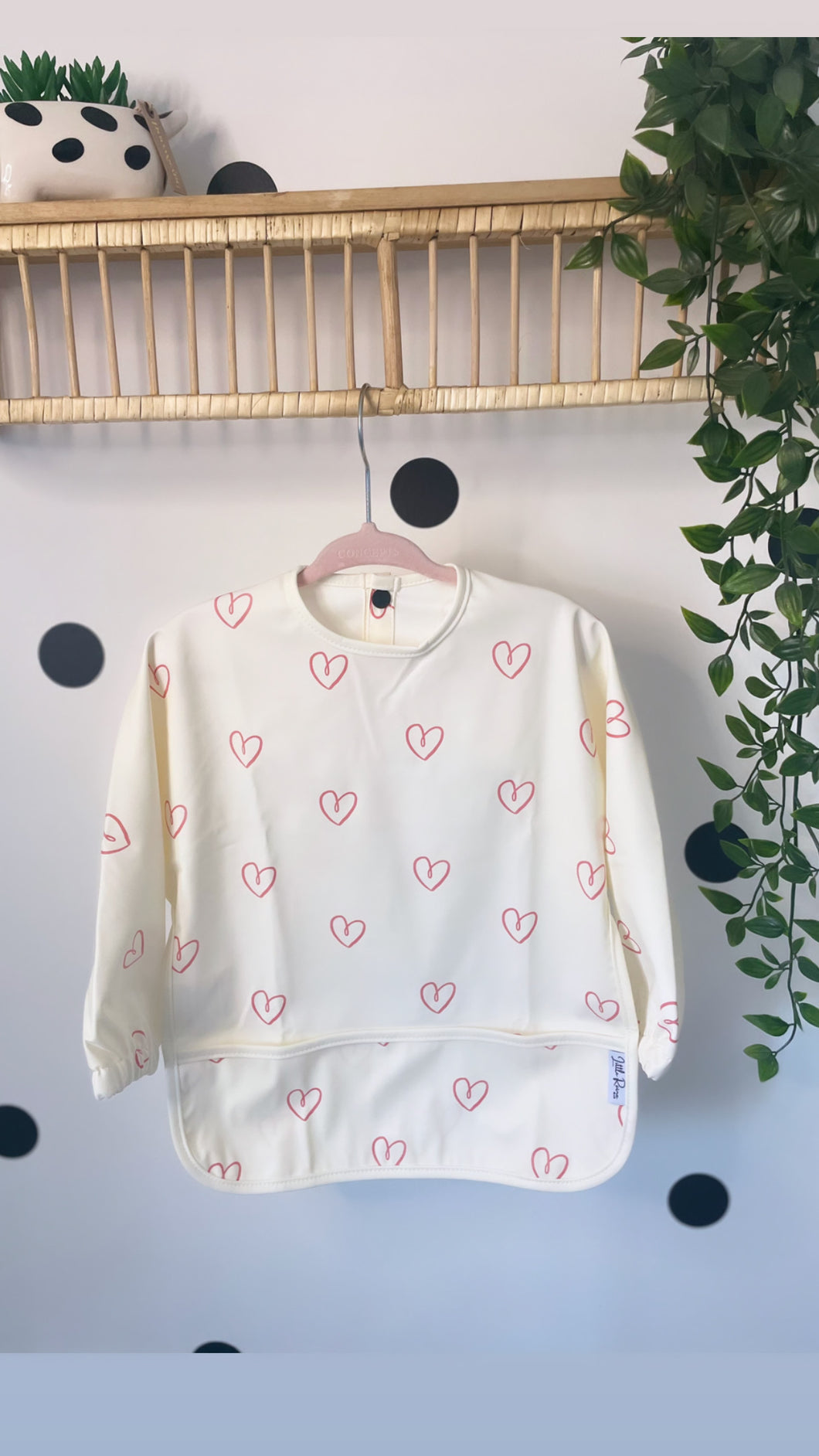 Long Sleeve Weaning Bib & Matching Bag 