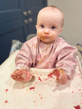 Load image into Gallery viewer, Long Sleeve Weaning Bib &amp; Matching Bag &quot;Raine boho&quot;
