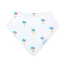 Load image into Gallery viewer, Organic Baby Bandana Dribble Bibs &quot;The Inside Scoop&quot;
