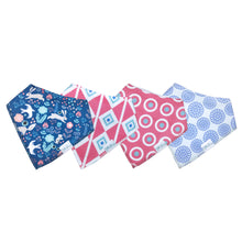 Load image into Gallery viewer, Organic Baby Bandana Dribble Bibs &quot;Whimsical&quot;
