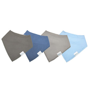 Organic Baby Bandana Dribble Bibs "Slate'