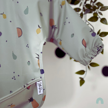 Load image into Gallery viewer, Long Sleeve Weaning Bib &amp; Matching Bag &quot;Fruit for Thought&quot;
