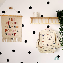 Load image into Gallery viewer, Long Sleeve Weaning Bib &amp; Matching Bag &quot;Dinomite&quot;
