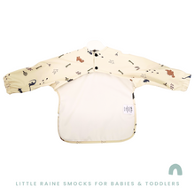 Load image into Gallery viewer, Long Sleeve Weaning Bib &amp; Matching Bag &quot;Dinomite&quot;
