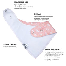 Load image into Gallery viewer, Organic Baby Bandana Dribble Bibs &quot;Desert&quot;
