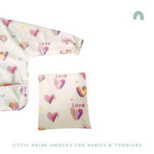 Load image into Gallery viewer, Long Sleeve Weaning Bib &amp; Matching Bag &quot;Wild At Heart&quot;
