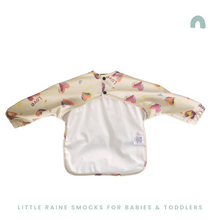Load image into Gallery viewer, Long Sleeve Weaning Bib &amp; Matching Bag &quot;Wild At Heart&quot;
