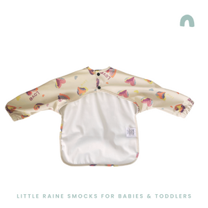 Long Sleeve Weaning Bib & Matching Bag "Wild At Heart"