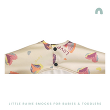Load image into Gallery viewer, Long Sleeve Weaning Bib &amp; Matching Bag &quot;Wild At Heart&quot;
