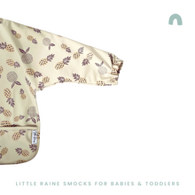 Load image into Gallery viewer, Long Sleeve Weaning Bib &amp; Matching Bag &quot;Pineapple of my Eye&quot;
