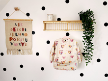 Load image into Gallery viewer, Long Sleeve Weaning Bib &amp; Matching Bag &quot;Wild At Heart&quot;
