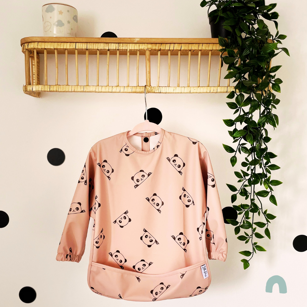 Long Sleeve Weaning Bib & Matching Bag 