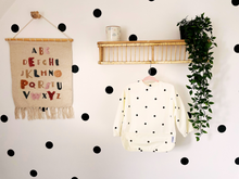 Load image into Gallery viewer, Long Sleeve Weaning Bib &amp; Matching Bag &quot;Dotti&quot;
