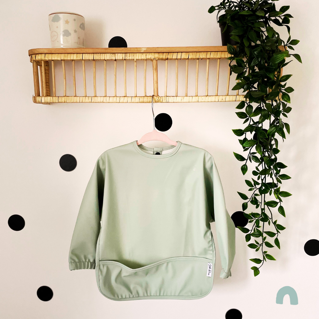 Long Sleeve Weaning Bib & Matching Bag 