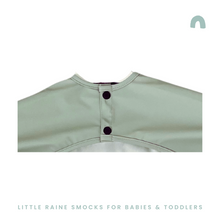 Load image into Gallery viewer, Long Sleeve Weaning Bib &amp; Matching Bag &quot;Sage Green&quot;
