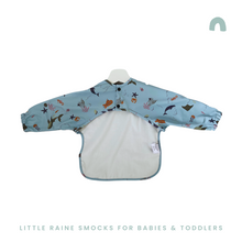 Load image into Gallery viewer, Long Sleeve Weaning Bib &amp; Matching Bag  &quot;Under The Sea&quot;

